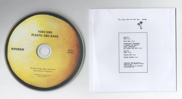 Yoko Ono / Plastic Ono Band: Plastic Ono Band CD - Image 3