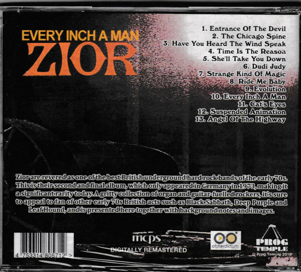 Zior: Every Inch A Man CD - Image 2